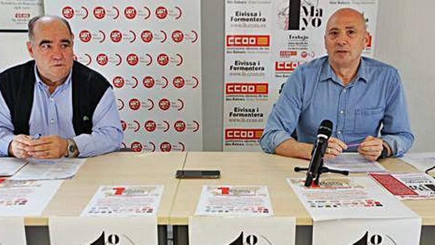 Fernández y Zarco en la conferencia de prensa que ofrecieron ayer por la mañana.