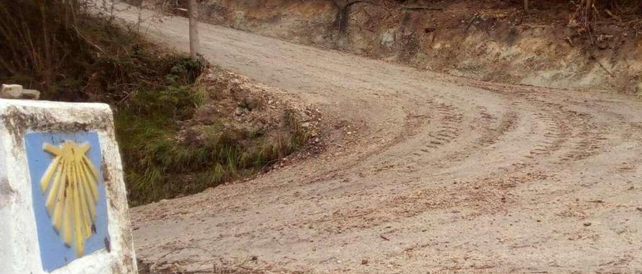 Zona de la senda costera en la que el Ayuntamiento de Llanes ejecutó obras, en un tramo de Bricia en que coincide con el Camino de Santiago del Norte.