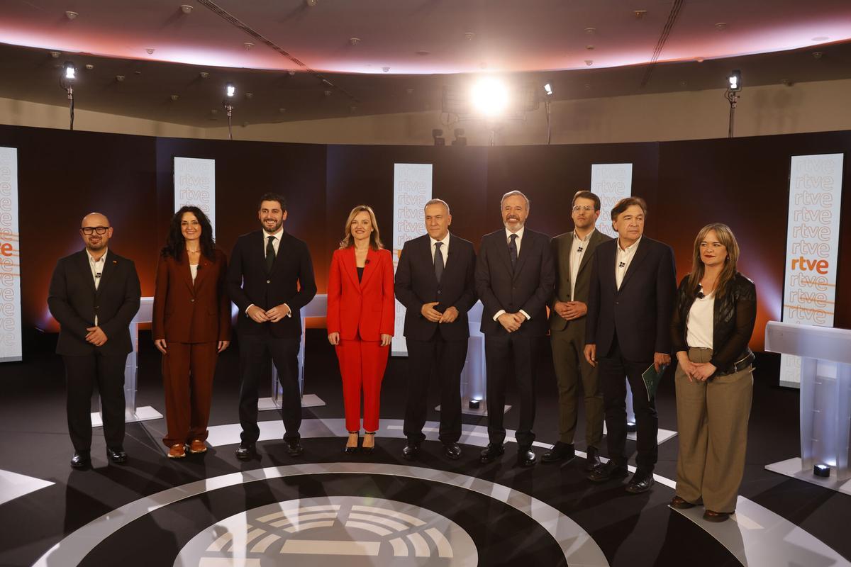 Debate de los candidatos en las próximas elecciones autonómicas de Aragón.R