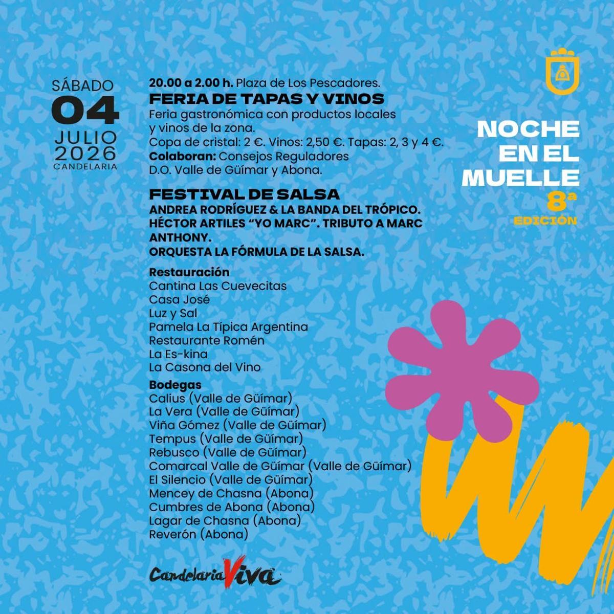 Cartel de la Noche en el Muelle.