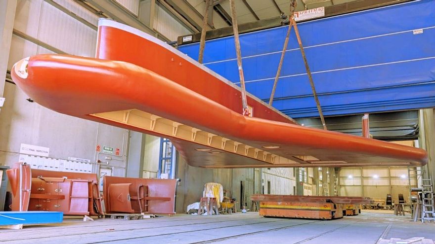 El Nautilus, buque de la viguesa ACSM, suma «nuevas capacidades» con una obra en el astillero de Viana