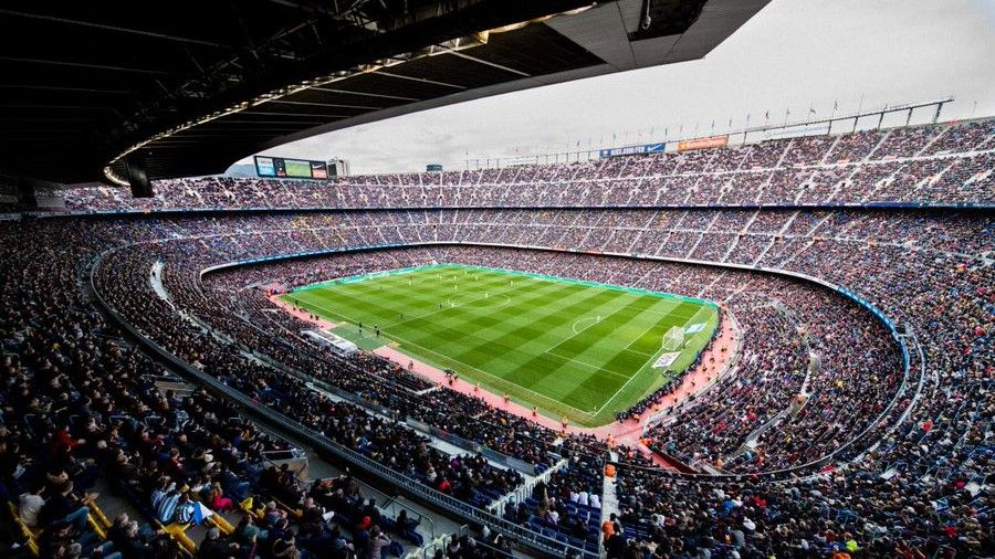Una imagen del Camp Nou durante un partido del Barça.