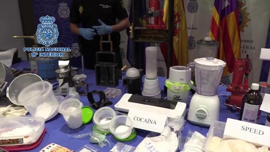 Así funcionaba el laboratorio de drogas desmantelado por la Policía Nacional en Palma