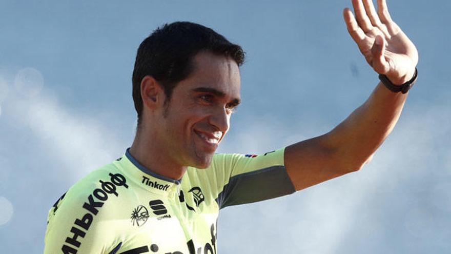 Contador, hoy en Arnoia // EFE