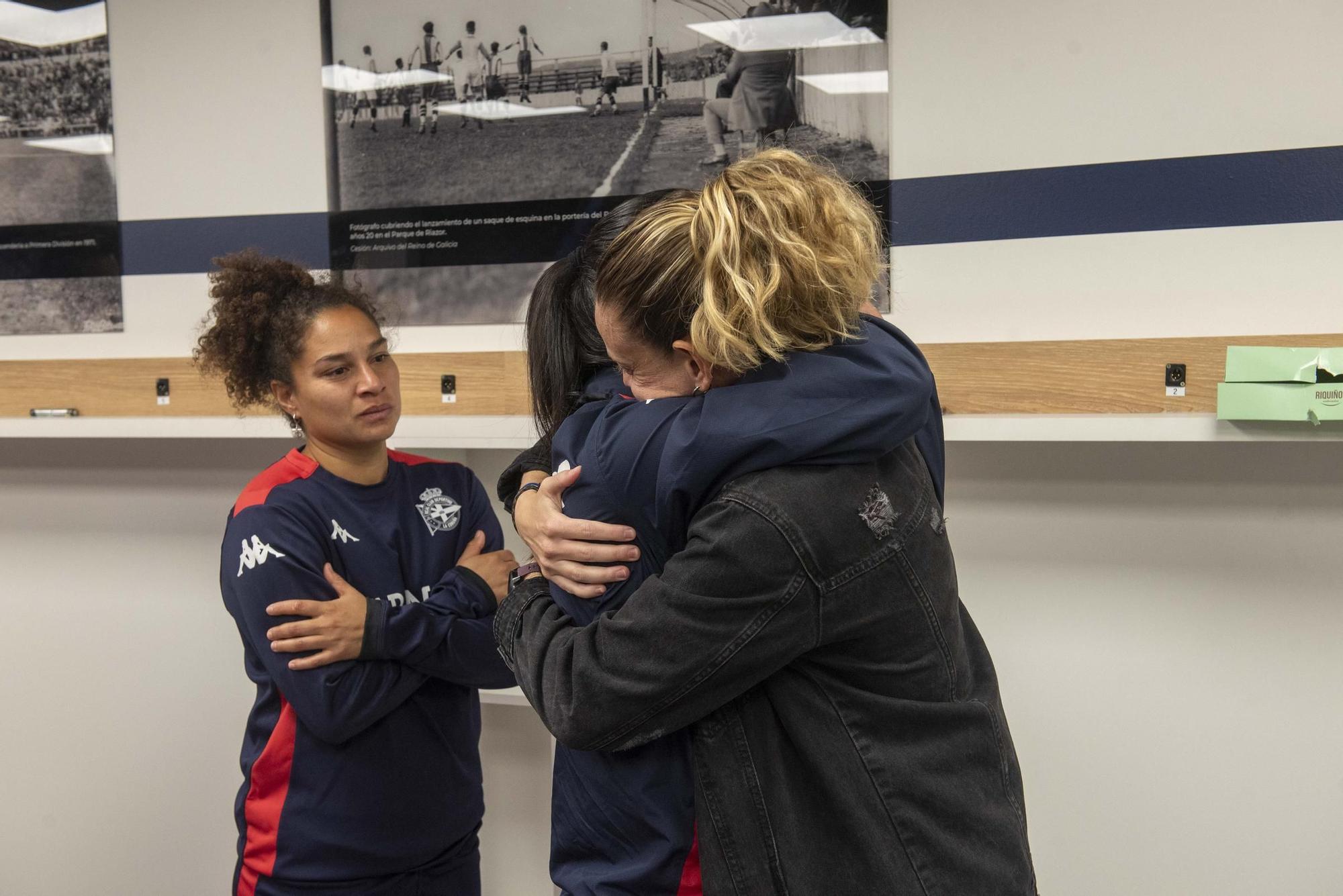 Despedida de Irene Ferreras como entrenadora del Deportivo