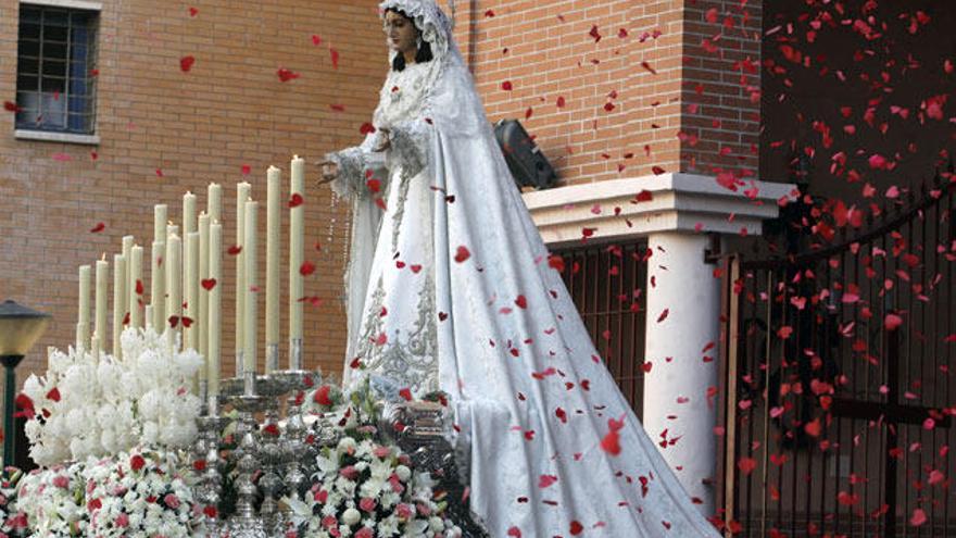 La Virgen del Rocío el pasado Martes Santo.