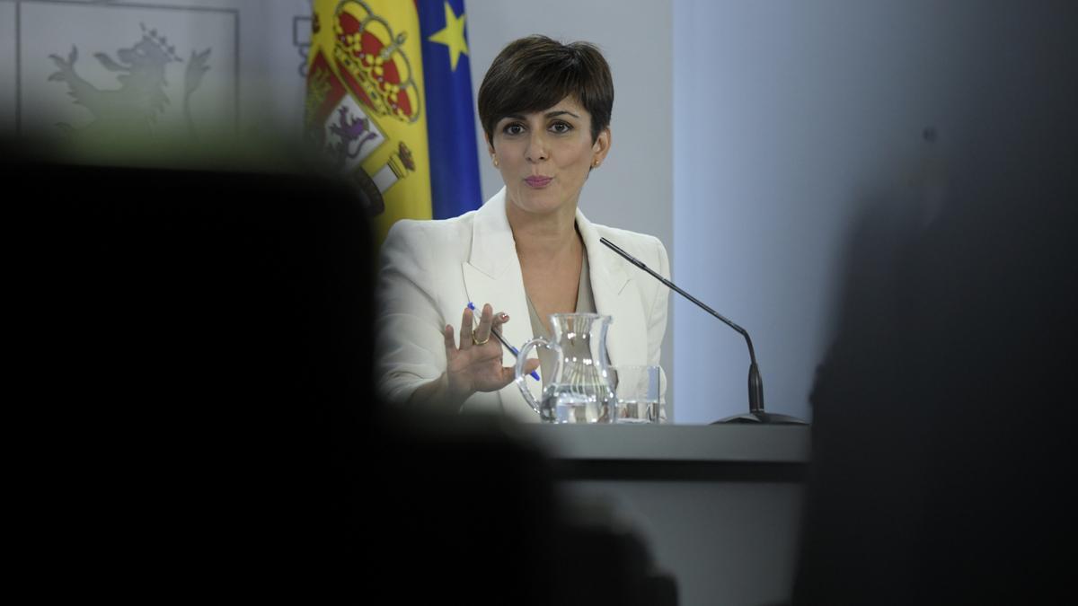 La ministra Portavoz y ministra de Política Territorial, Isabel Rodríguez.