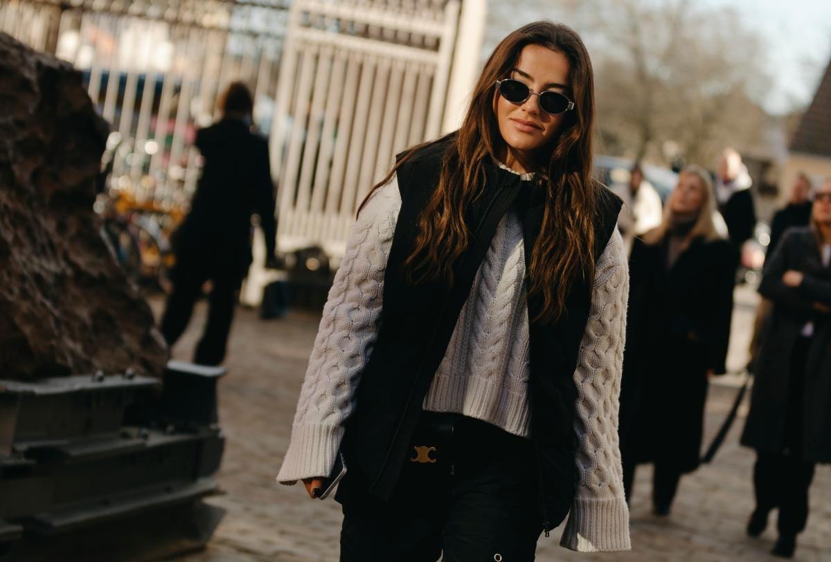 Jersey Mujer Gris de Ochos de cuello alto – El Capote