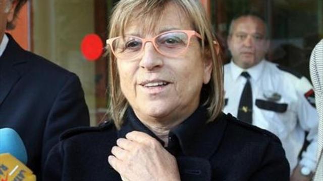 La exteniente de alcalde del Ayuntamiento de Reus Teresa Gomis, el pasado mayo, a la salida de los juzgados de la localidad, tras declarar por el 'caso Innova'.