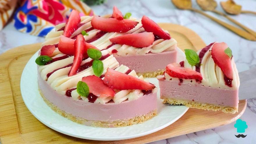 Tarta de queso y fresas sin horno: un postre fácil, delicioso y refrescante