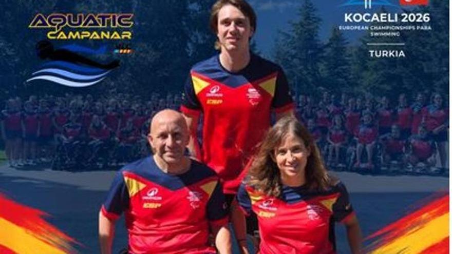 Siete medallas europeas y cuatro récords de España para los tres nadadores valencianos de Aquàtic Campanar en Kocaeli 2026