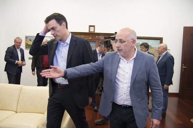 Visita de Pedro Sánchez al Cabildo de Gran Canaria