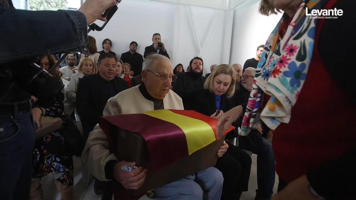 Acto de entrega de los restos del estanquero de Ontinyent y el alcalde de Canet, fusilados por el franquismo