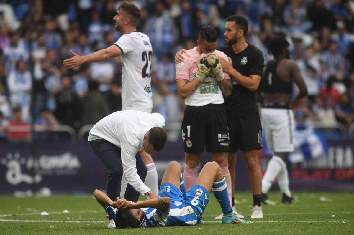 Quiles y Mackay, desconsolados tras la derrota