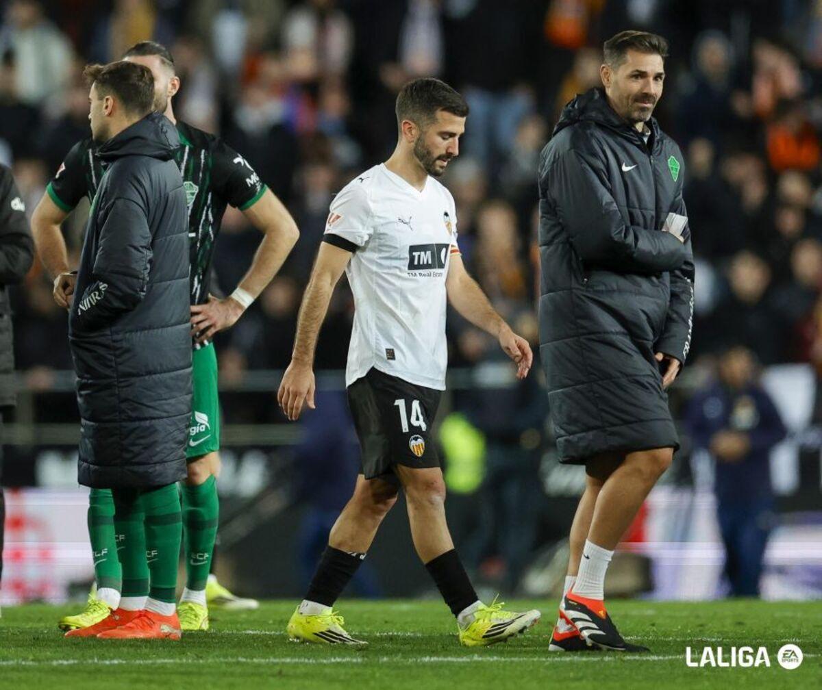 Gayà tras el final del Valencia - Elche
