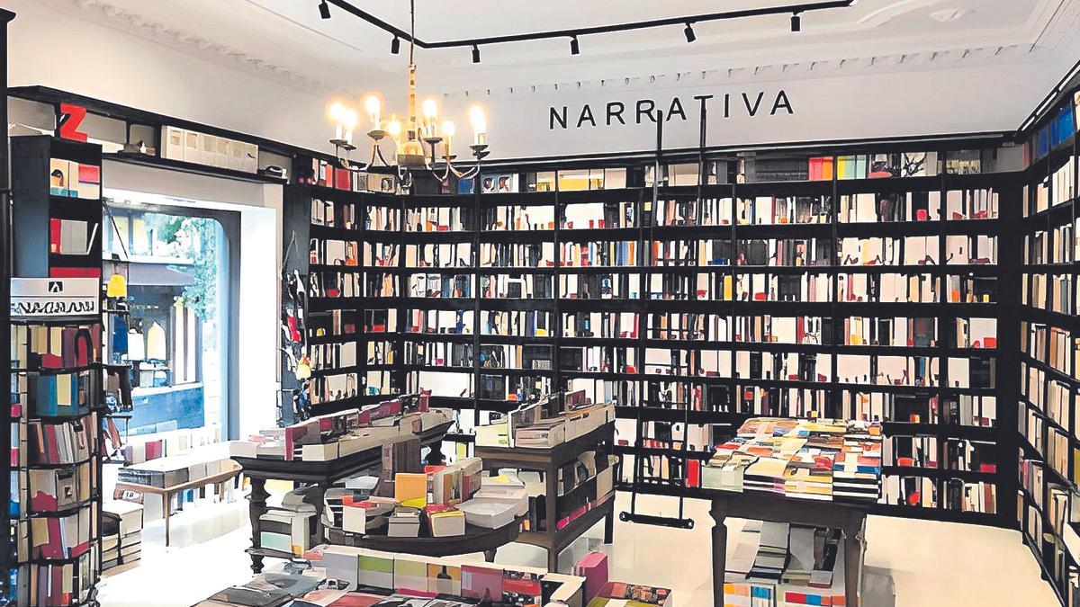 Interior de la librería La Mistral, en pleno centro de Madrid