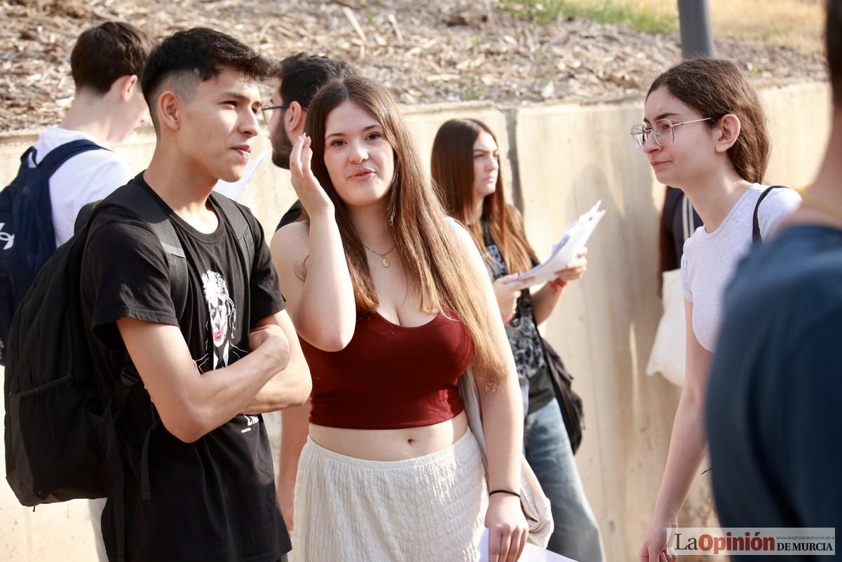 Primera jornada de la PAU en el campus de Espinardo