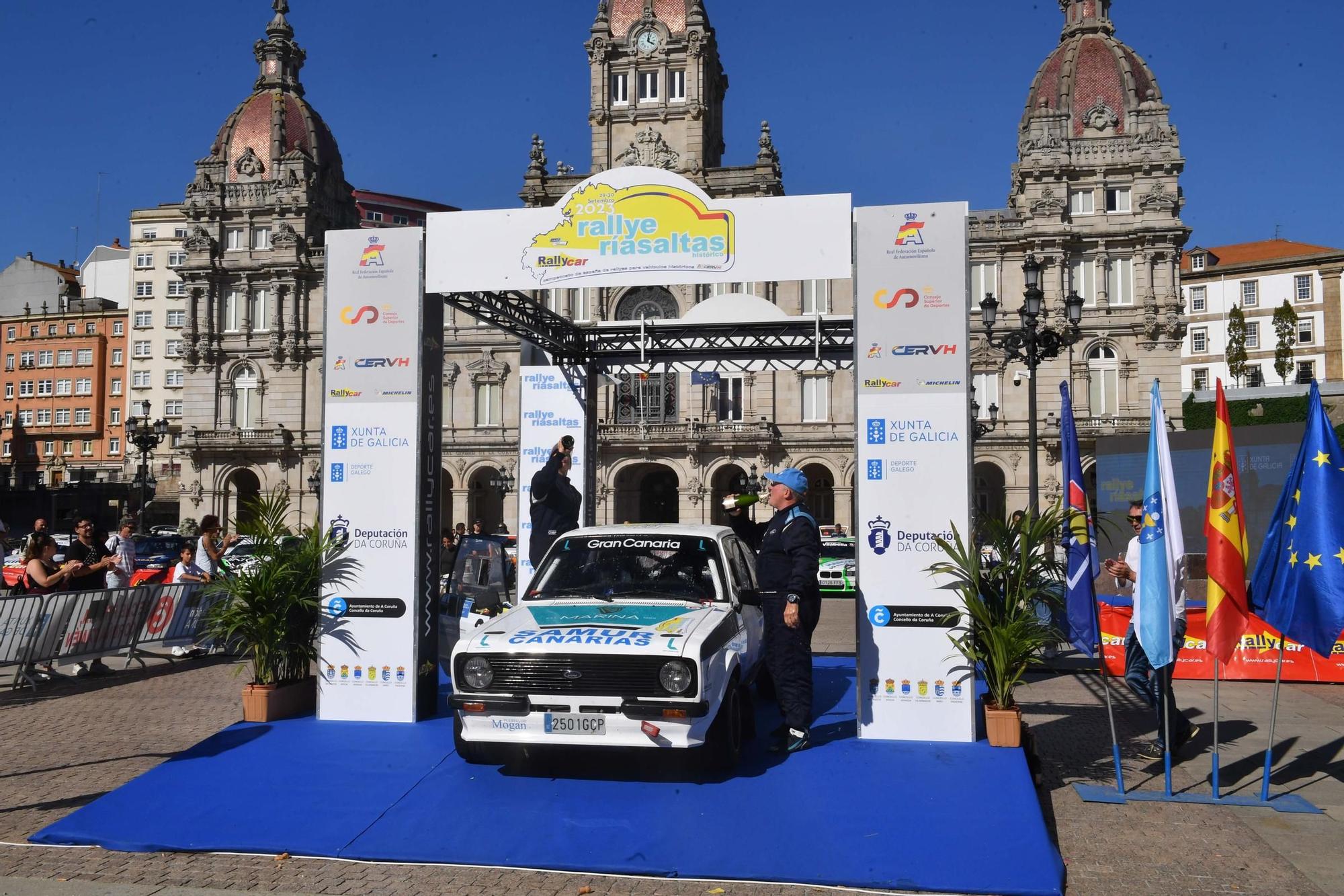 Las altas temperaturas despiden el Rallye Rías Altas de vehículos históricos