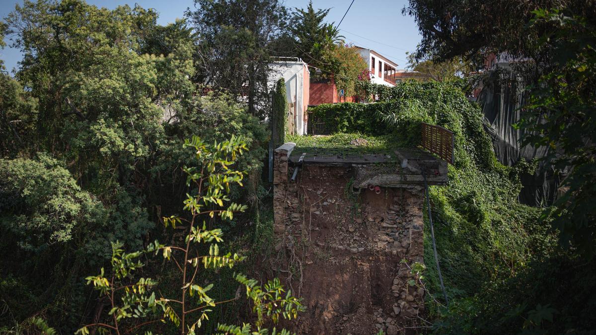 Estado actual del puente de la calle Teobaldo Power en Tacoronte