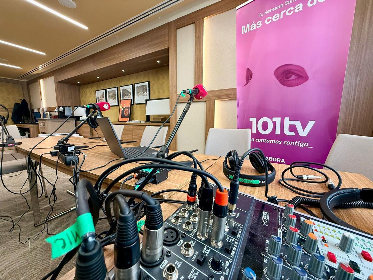Todo listo para la retransmisión de 101TV de la Semana Santa de Sevilla
