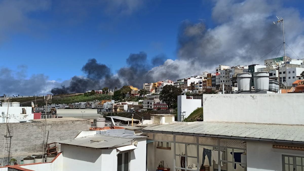 Incendio en una panificadora de Las Torres