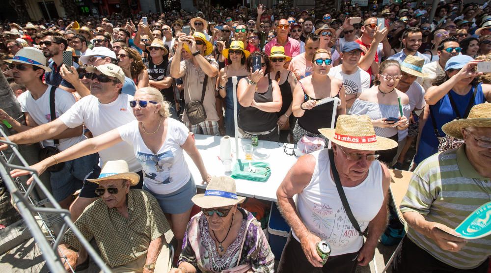 Hogueras 2018: Mascletá de las Hogueras de Alicante de 23 de junio.