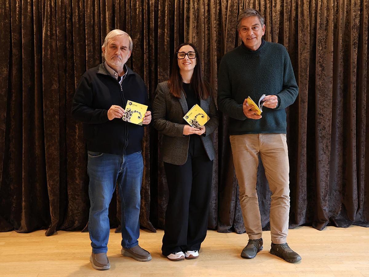 Jordi Morros, Tània Infante i Jordi Basomba, aquest migdia al Kursaal