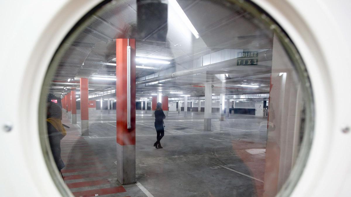 Parking del Centro Niemeyer, en una imagen de archivo.