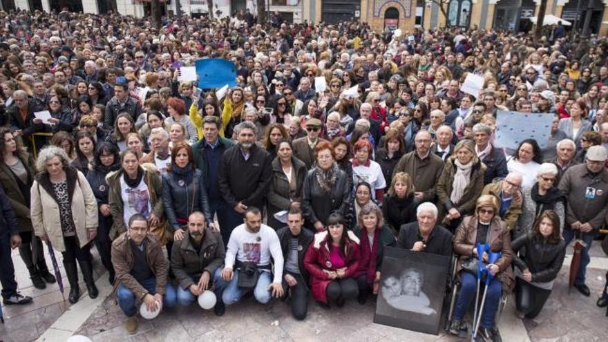 Manifestación en Huelva contra la derogación de la prisión permanente revisable