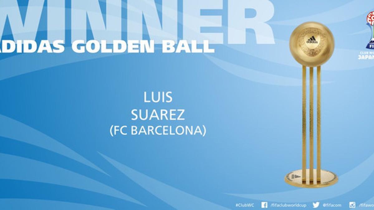 Luis Suárez, Balón de Oro del Mundial