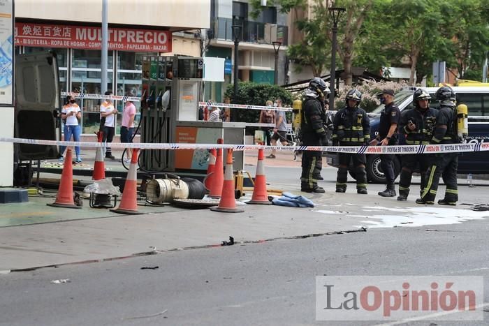 Explosión en una gasolinera de Cartagena