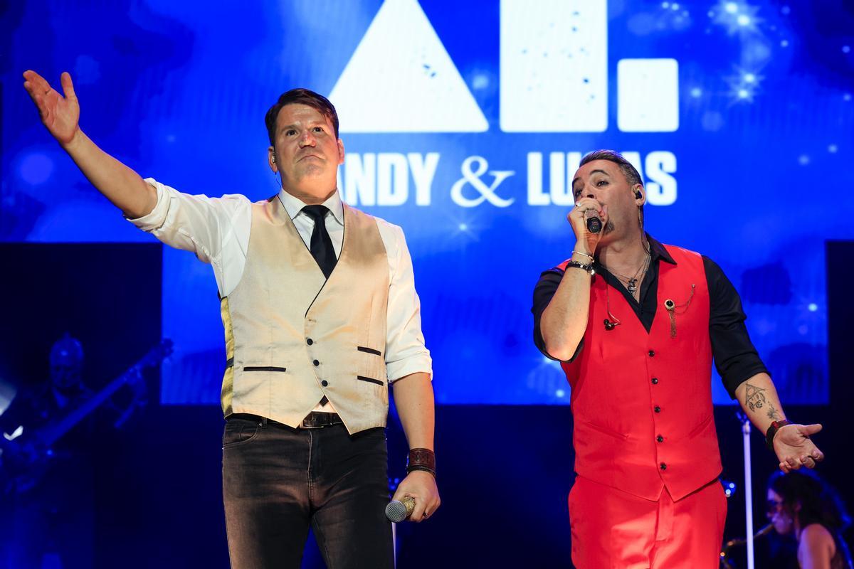 Andy y Lucas en su último concierto juntos