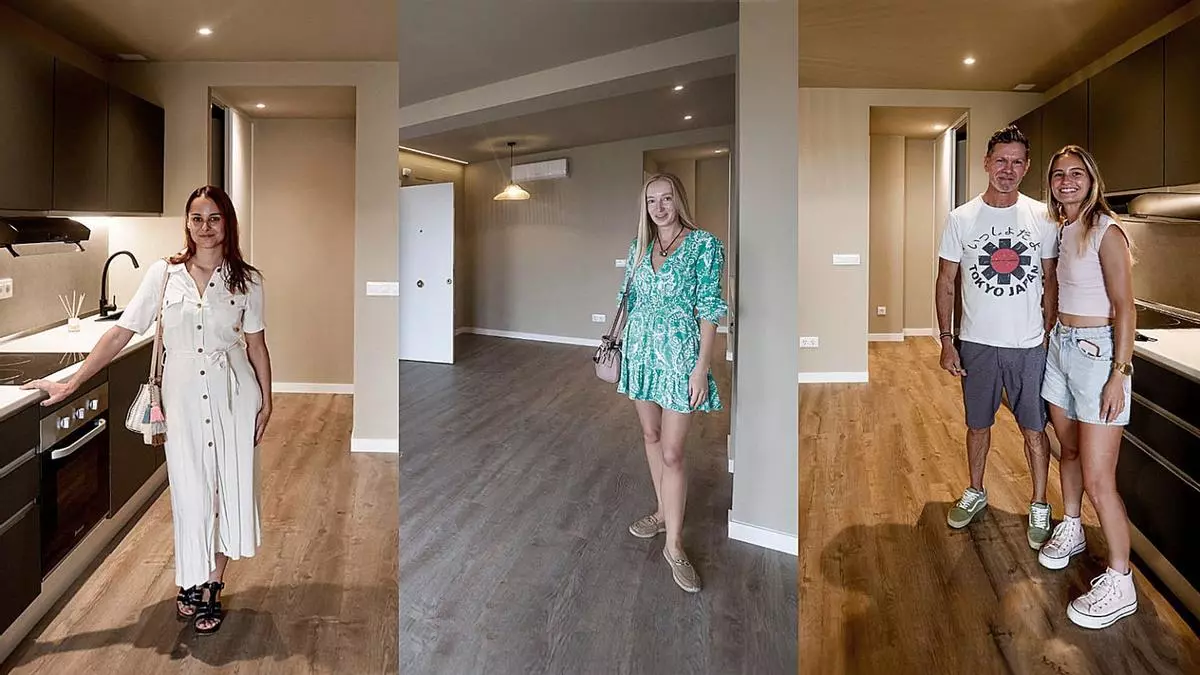 Los primeros propietarios de los pisos de precio limitado: «Es un alivio, pensaba que nunca podría comprar un piso en Mallorca»