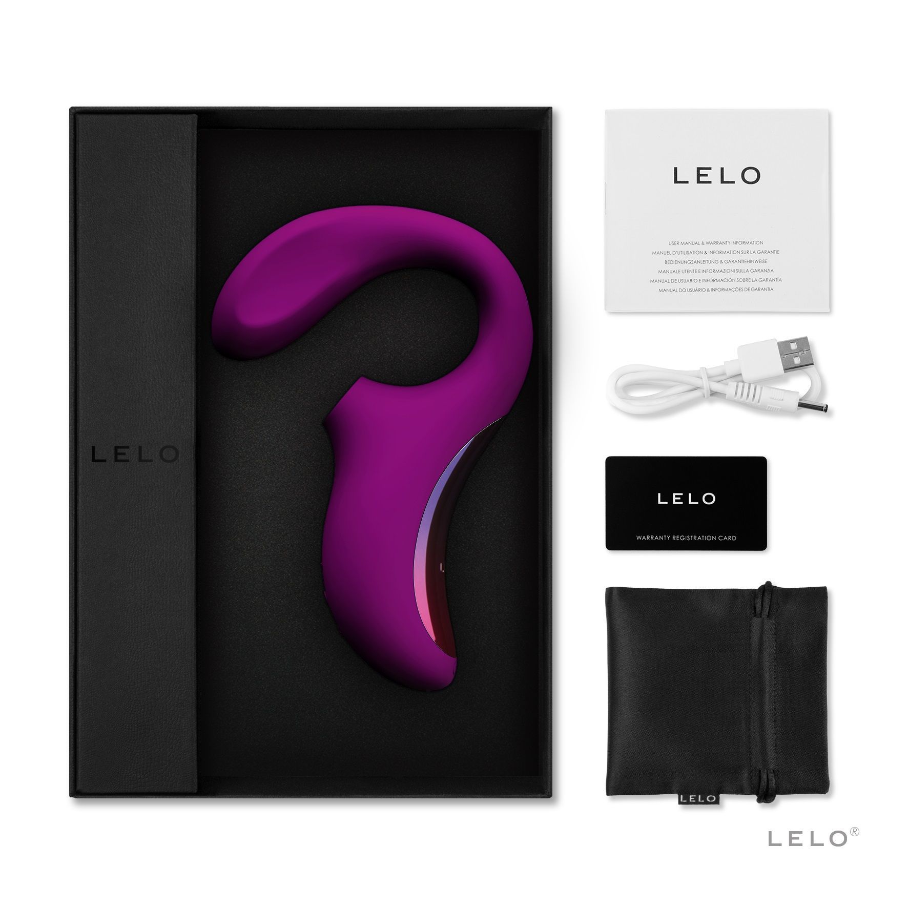 Este producto de LELO es completamente recargable por USB y 100% sumergible