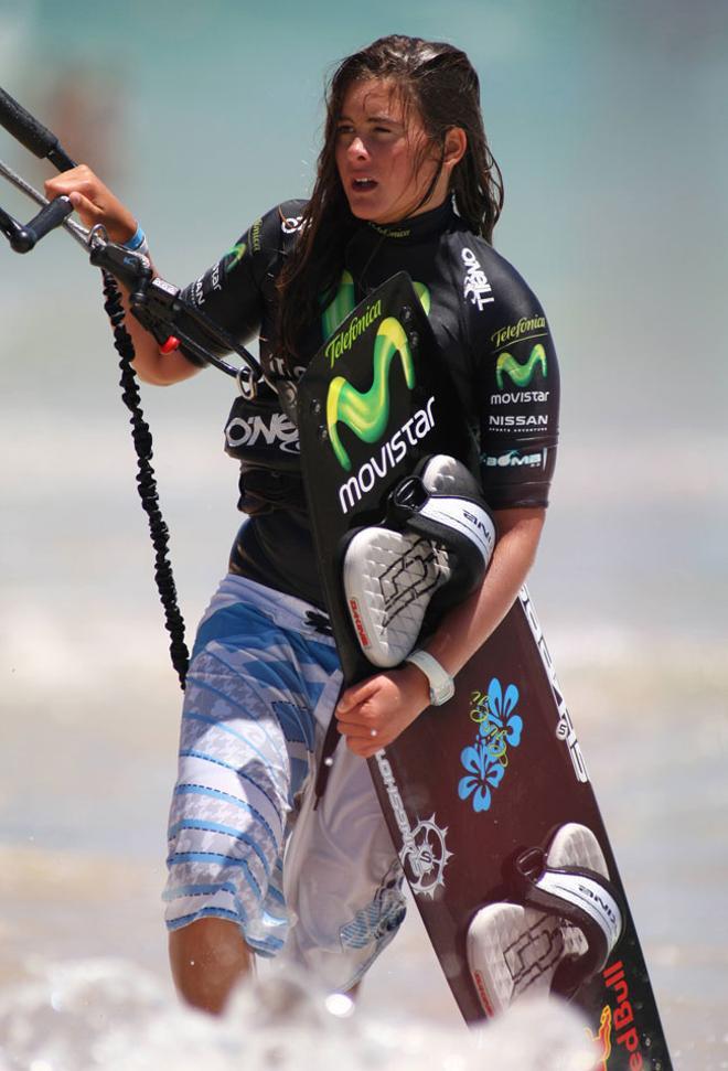 Gisela Pulido vuelve a la competición. Aquí en el Pro Tarifa 2008.