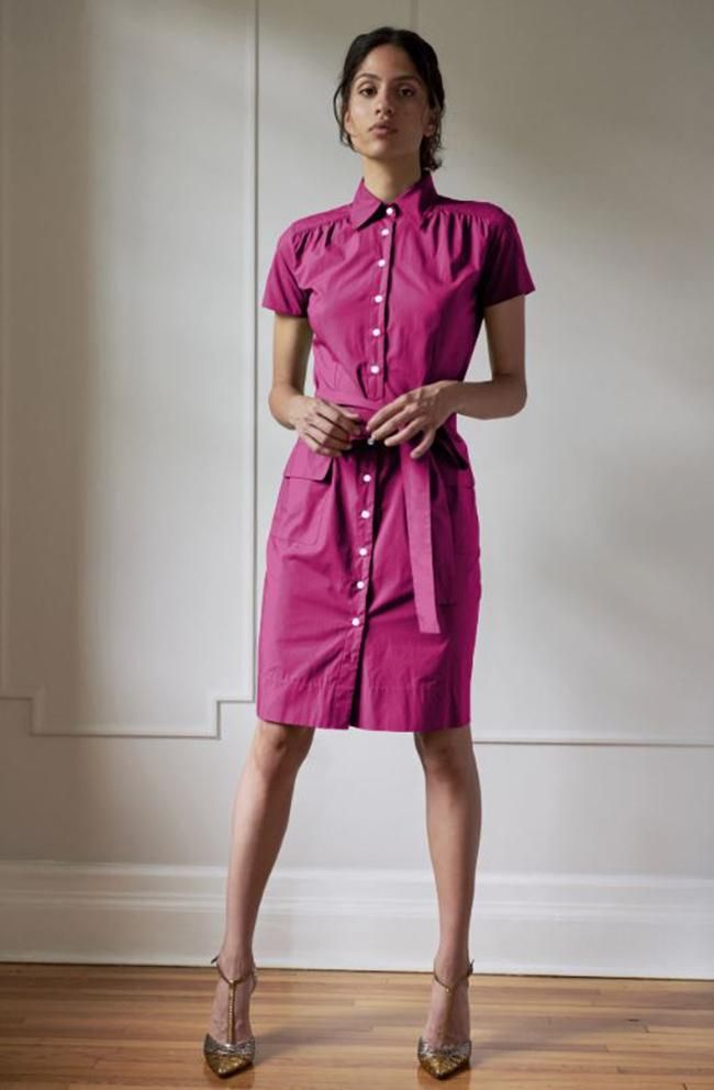 Versión fucsia del vestido lucido por Meghan Markle