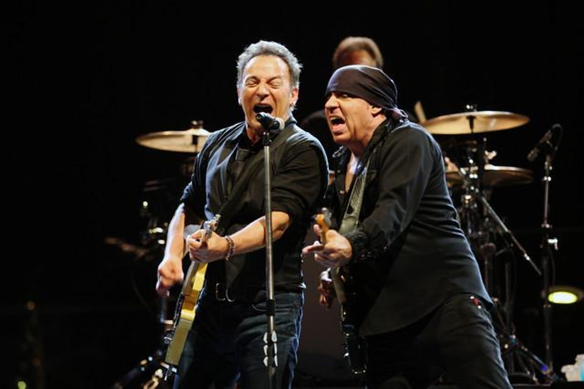 Un moment de l’actuació de Springsteen a Barcelona.
