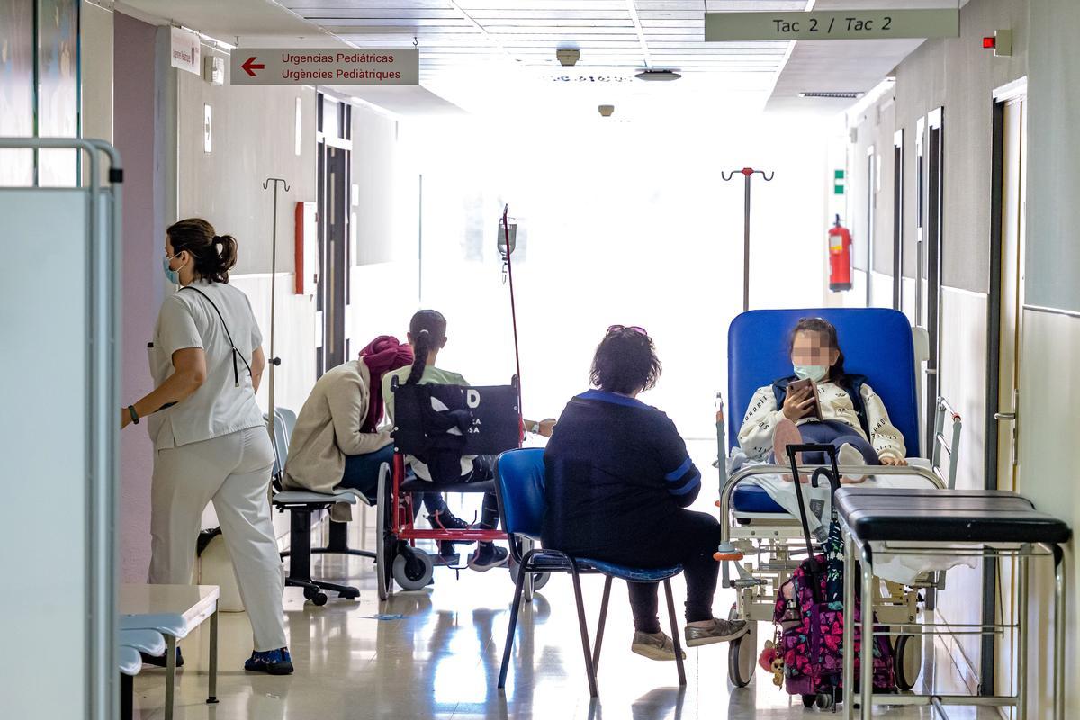 El área de Urgencias Pediátricas del Hospital Comarcal de la Marina Baixa, en una imagen tomada hace unos días.