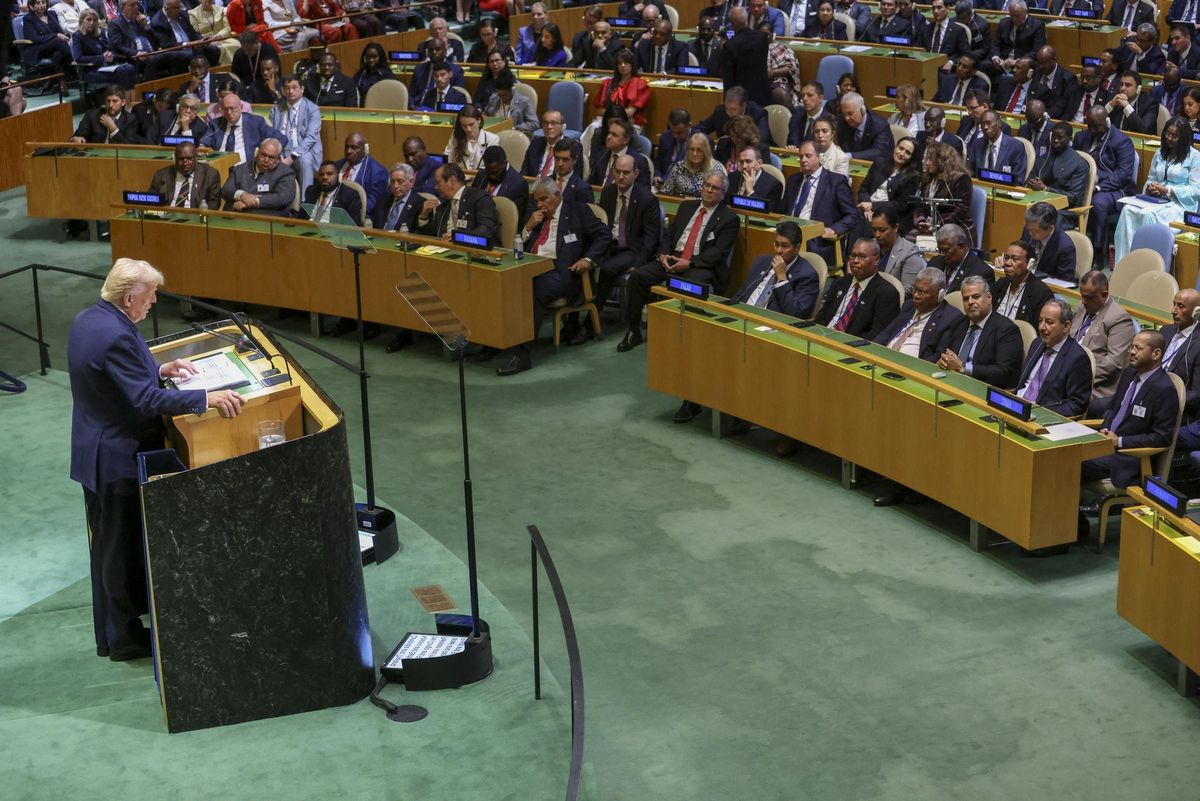 El presidente de Estados Unidos, Donald Trump, durante la Asamblea General de las Naciones Unidas.