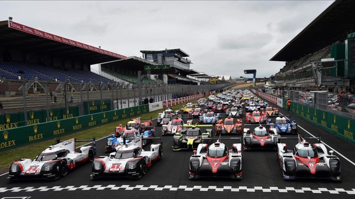 Los 60 coches participantes en la 85ª edición de las 24 Horas de Le Mans