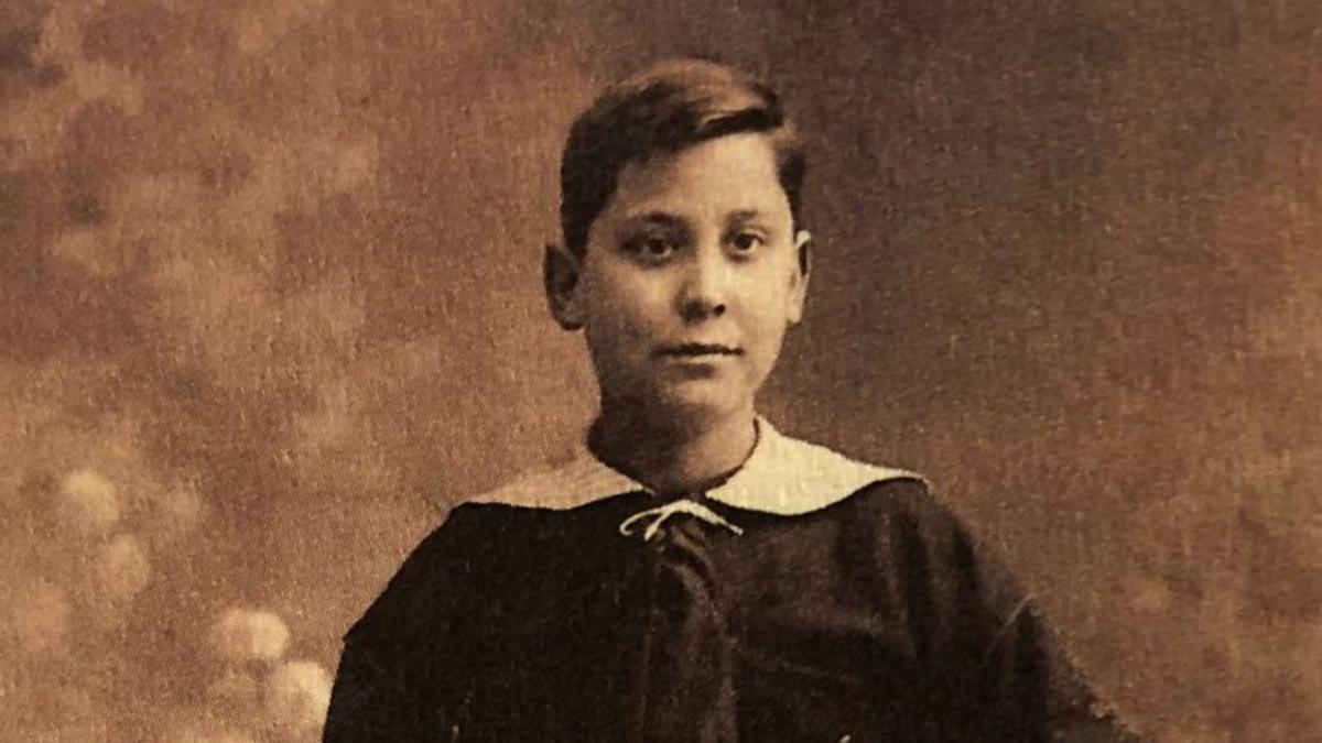 Joan Pericot el dia de la seva primera comunió, l&#039;any 1915.