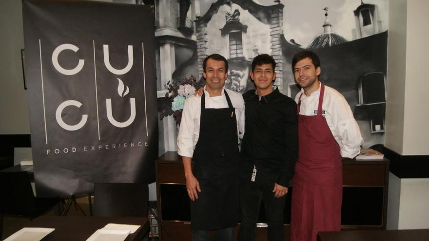 Javier Cadario, Jean Carlo y Antonio Reyes.