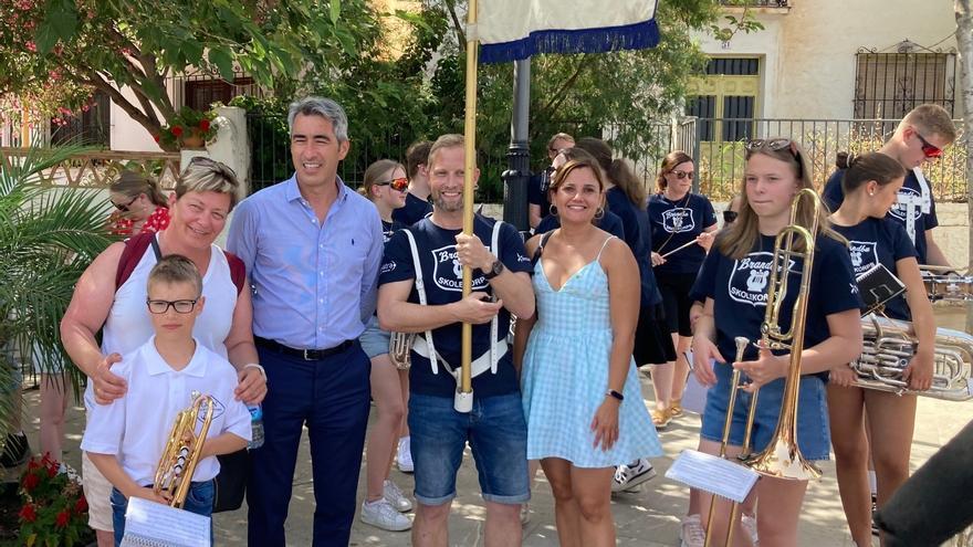 Bandas de música de Noruega en Benalmádena, el pasado domingo.