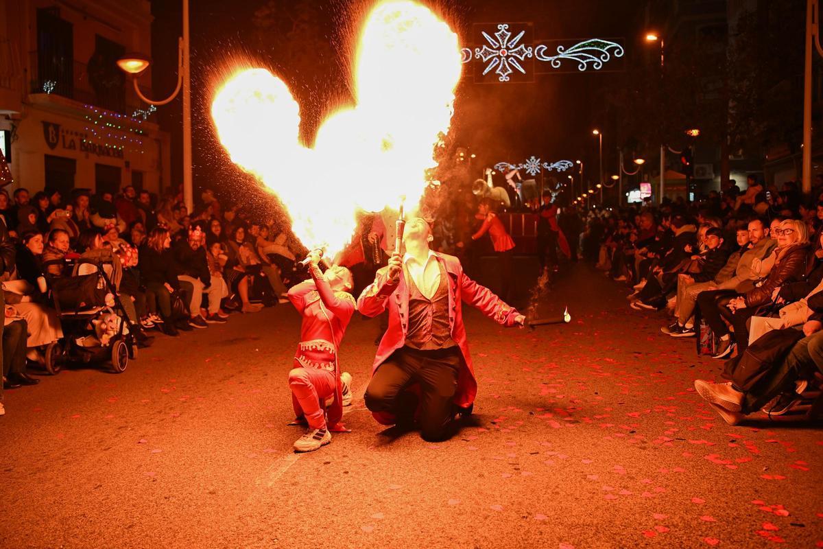 Un espectáculo de la Cabalgata de Reyes en 2024