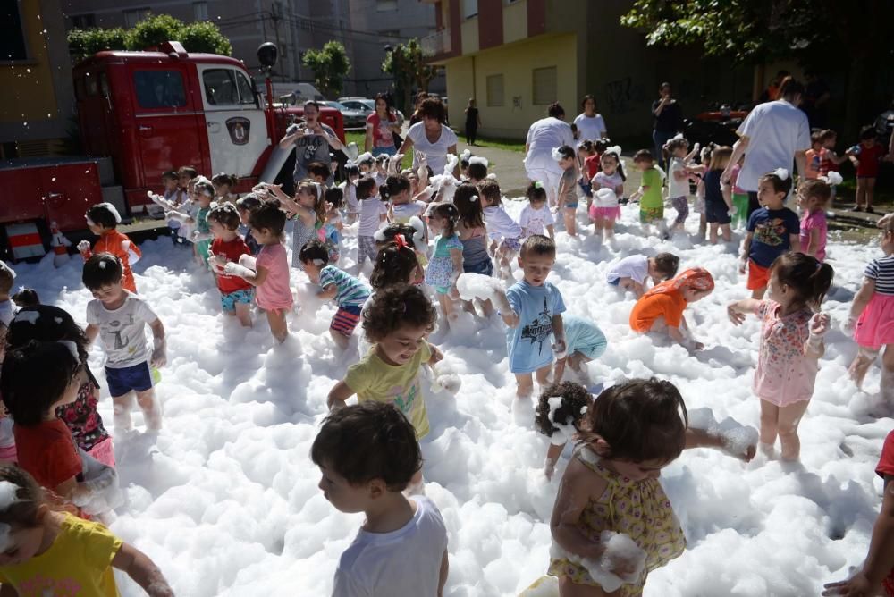 Nieve a las puertas del verano en la guardería