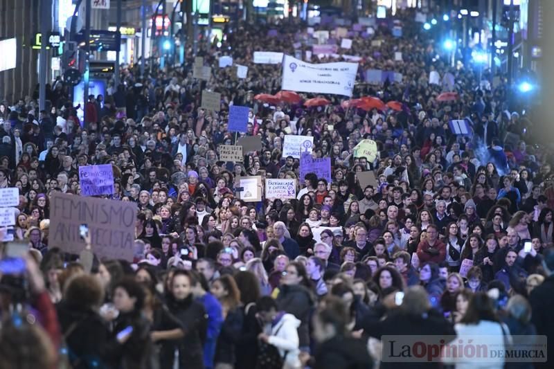 Manifestación por el Día de la Mujer en Murcia