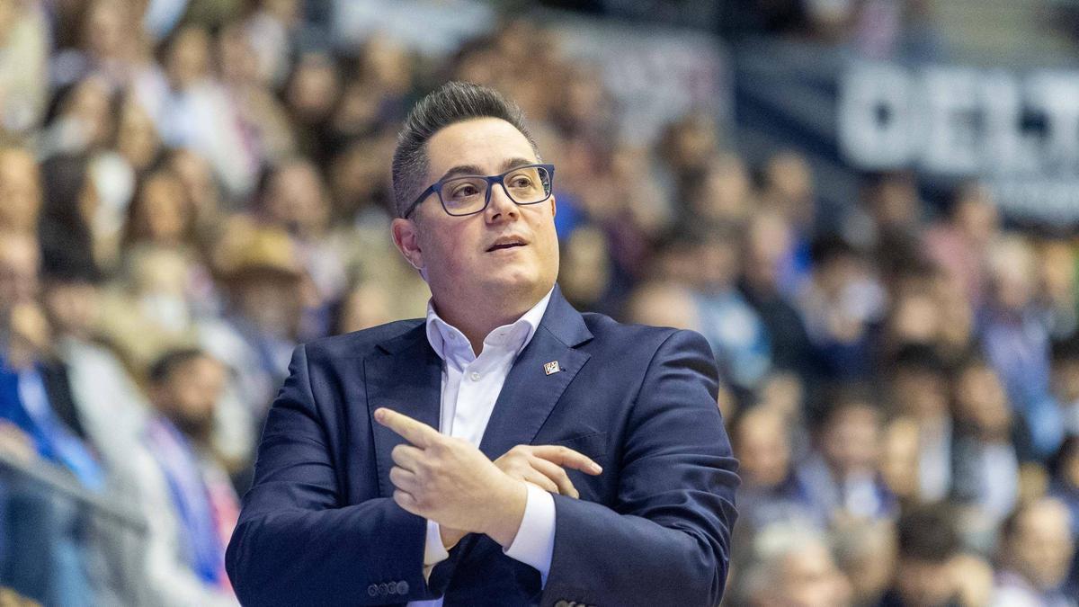 Diego Epifanio, durante el encuentro ante el Leyma Coruña en Sar.
