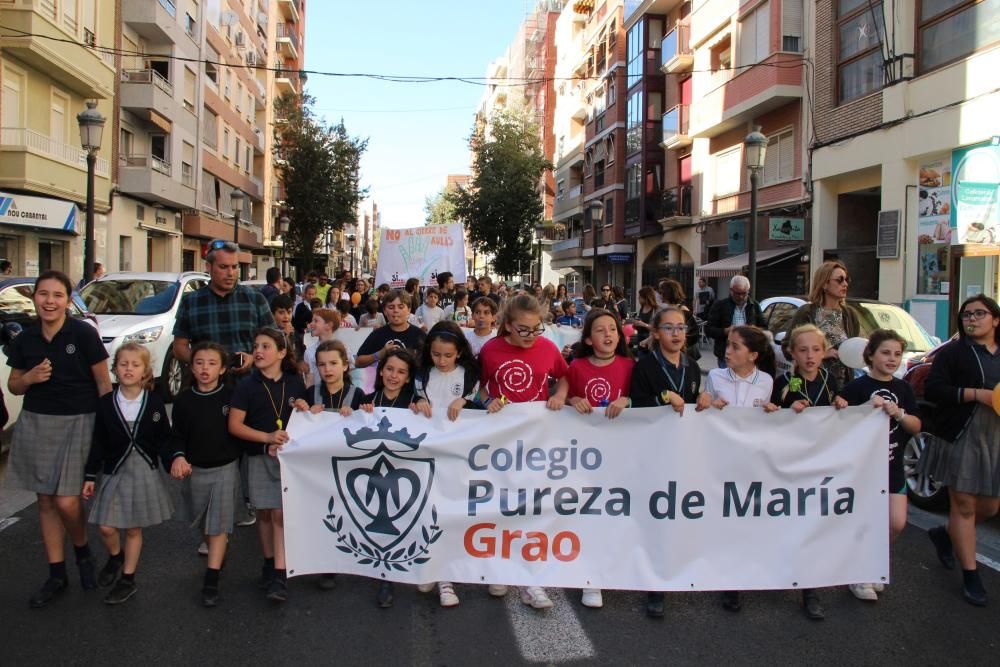 Manifestación del Colegio Pureza de María del Grau