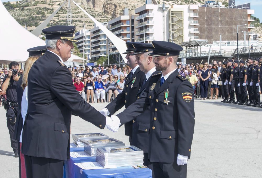 Un momento del acto de la Policía.