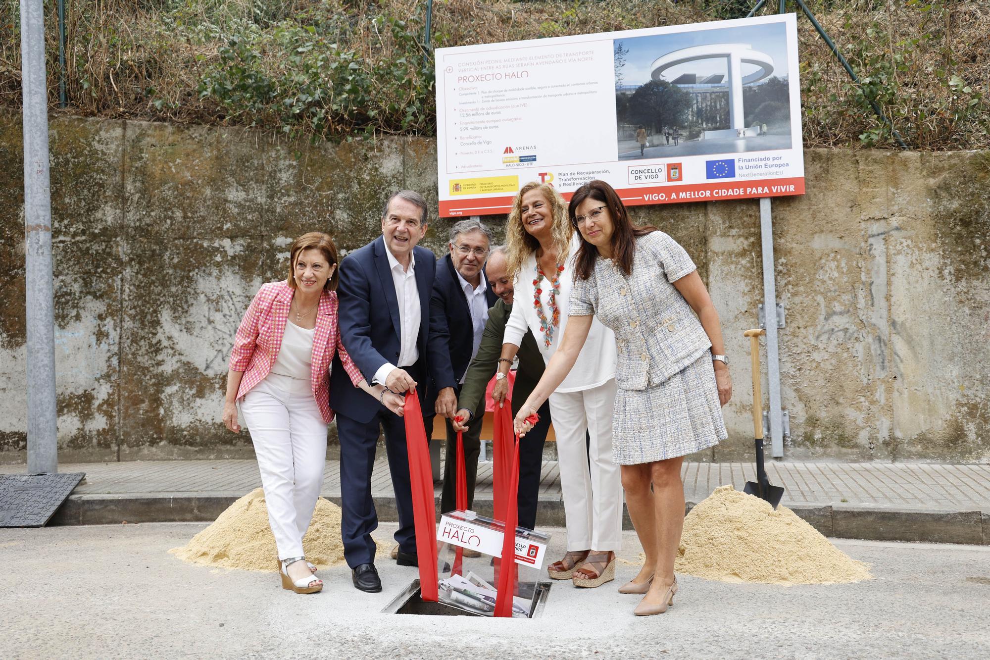 El ascensor HALO entre García Barbón y Vialia ya tiene su primera piedra